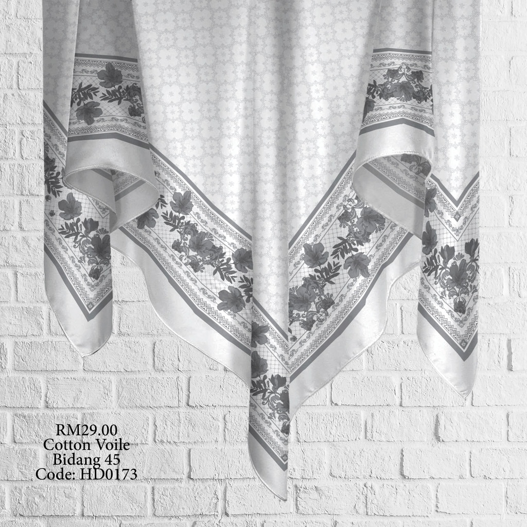 Tudung Bawal (Square Hijab) in HD0173